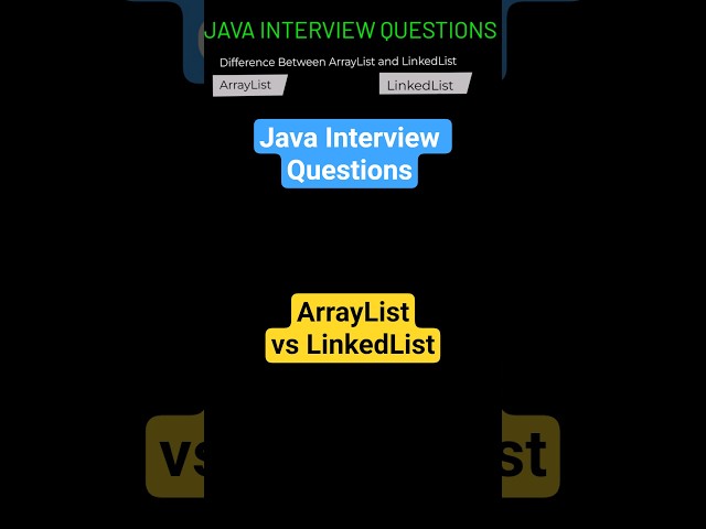 ArrayList vs LinkedList #coding #java