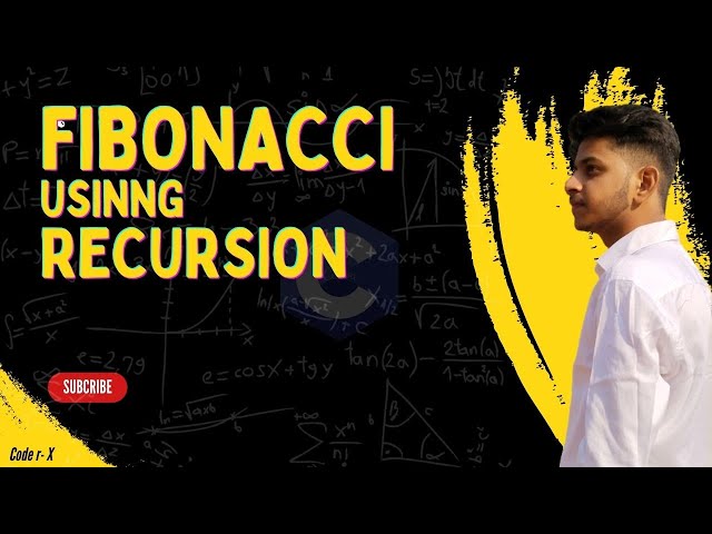 Finding nth Fibonacci number using Recursion || C Programming