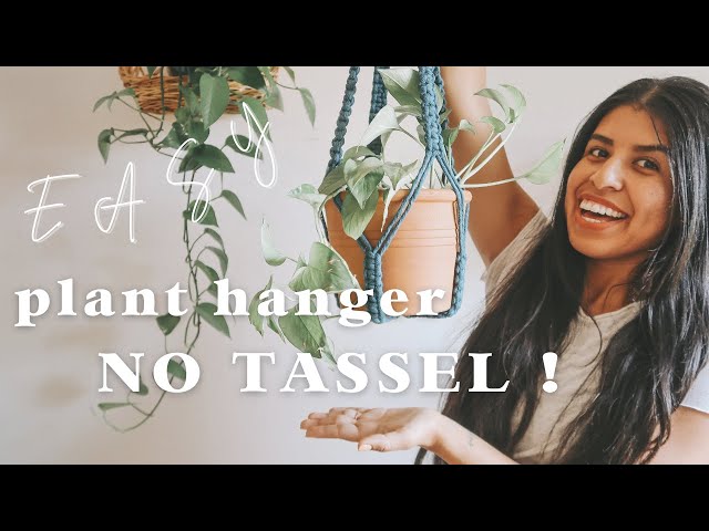 TUTORIAL ~ macrame plant hanger with NO TASSEL | easy to follow macrame plant hanger DIY |