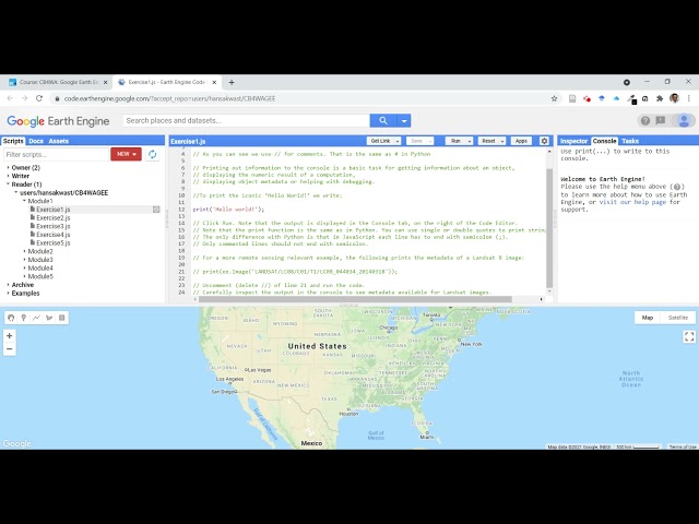 [GISOCW-GEE] Access External Repository