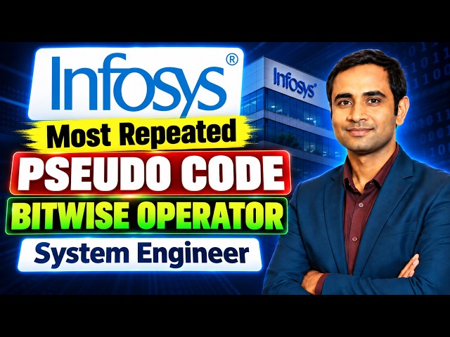 Infosys most repeated pseudo code bitwise operator | Infosys system engineer 2027