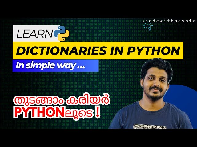 EP 21: Dictionary in Python|Basics of Python| Data type in Python #kerala #malayalam #programming