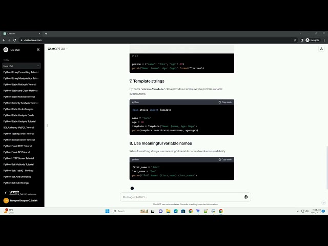 python string formatting best practices