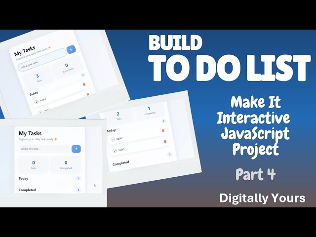 شرح  JavaScript للمبتدئين | إضافة وحذف المهام في To Do List 