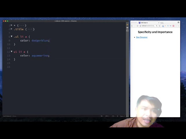 CSS Specificity for my Grade 11 ICT Students (Tagalog)