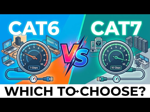 Cat6 vs Cat7 Explained for Beginners in 4 Minutes