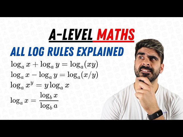 ALL LOG RULES IN 12:37 MINUTES | A-Level Maths
