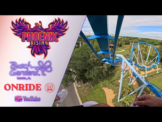3D VR180 ULTRA WIDE VIEW ONRIDE POV @Phoenix Buschgardens Tampa FL