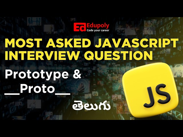 Most Asked Javascript Interview Question | Prototype Proto | Telugu