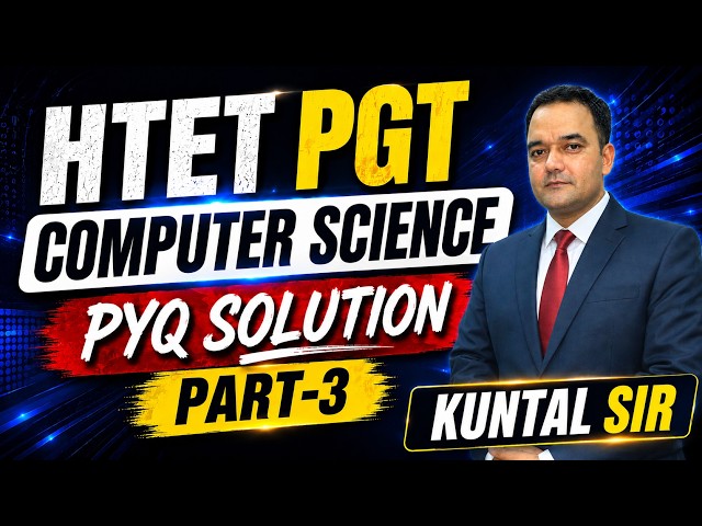 HTET PGT Computer Science PYQ  #HTET #computerscience #youtube  #pgt #video