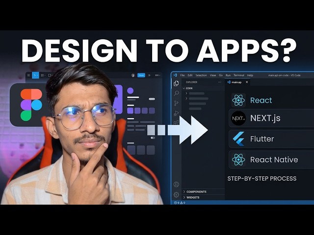 How to Convert Figma Designs to Code | Beginner’s Guide to React, Next.js, Flutter & React Native 🚀