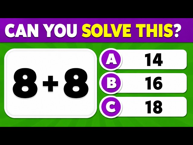 🧠 CAN YOU SOLVE THIS? 🔥 | Ultimate Maths Quiz Challenge | Only Geniuses Can Score 20/20! 🤯#tamil