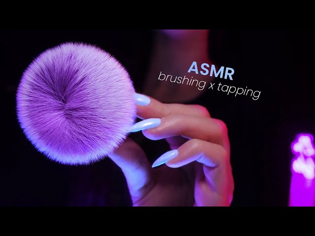 [ASMR] Gentle Face Brushing & Tapping For Deep Sleep (No Talking)