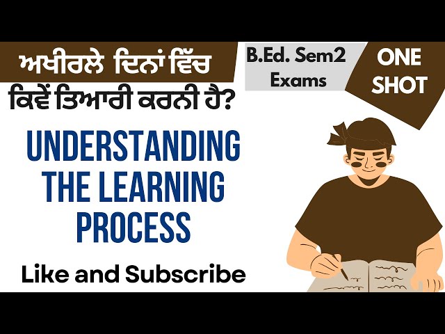 Understanding learning process BEd sem2 exams | Best tips | #bed #bedpapers #bedvsdeled #bedexam