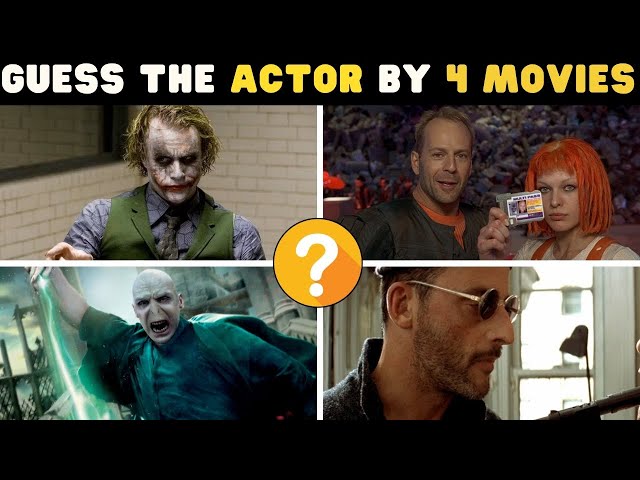 4 Movies with 1 Actor - Can you guess who's been in all 4 films? MOVIE QUIZ