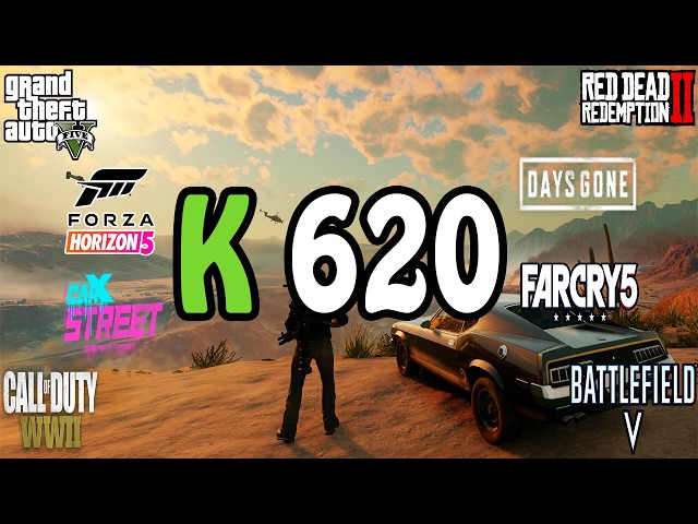 NVIDIA K620 in 2026 – 8 Games FPS Test with i7 3770