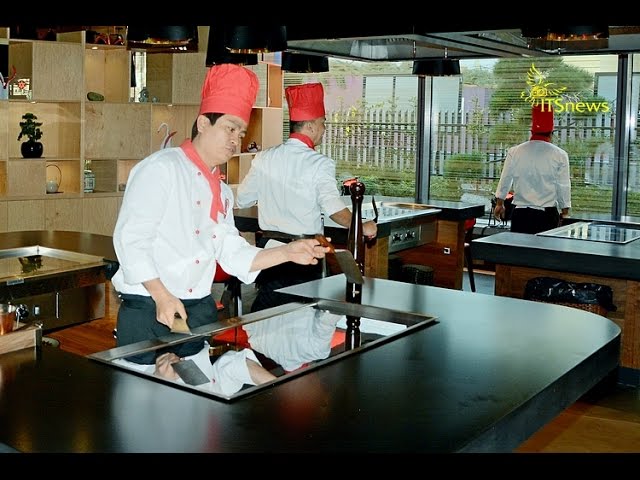 COOKS SHOW Restauracja japońska BENIHANA. Japanese Restaurant.
