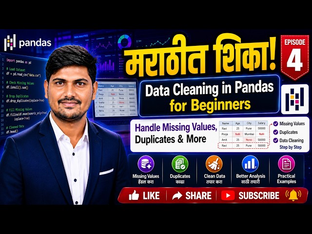 Data Cleaning in Pandas for Beginners | Handle Missing Values, Duplicates & More
