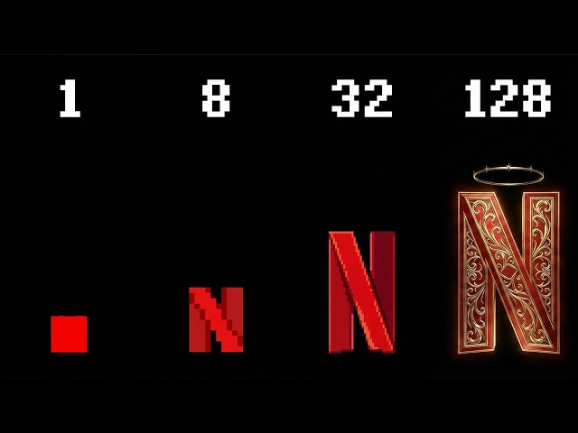NETFLIX INTRO in different bits