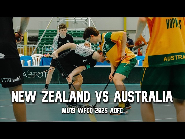 New Zealand VS Australia 2025 Men's U19 AOFC World Floorball Championships Qualifications Highlights