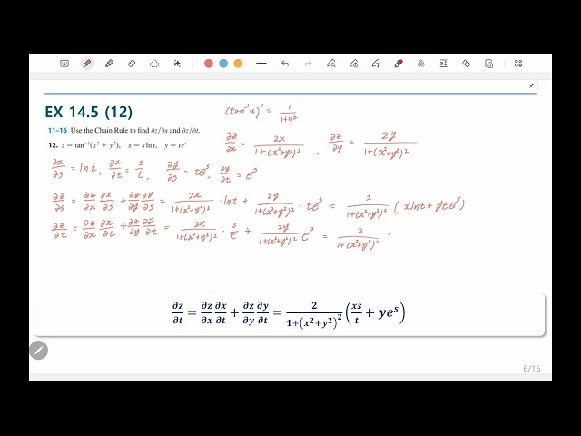 Hanyang University ERICA Calculus 2 Section 14.5 Problem Solving