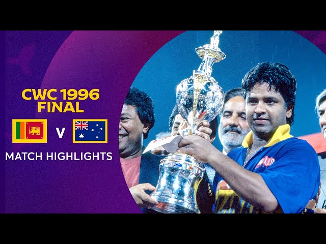 Cricket World Cup 1996 Final: Sri Lanka v Australia | Match Highlights