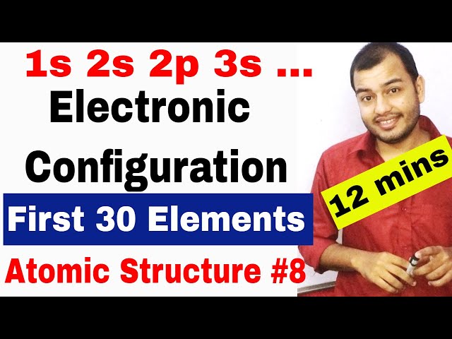 How To do Electronic Configuration || Atomic Structure 08 || Electronic Configuration ||spdf