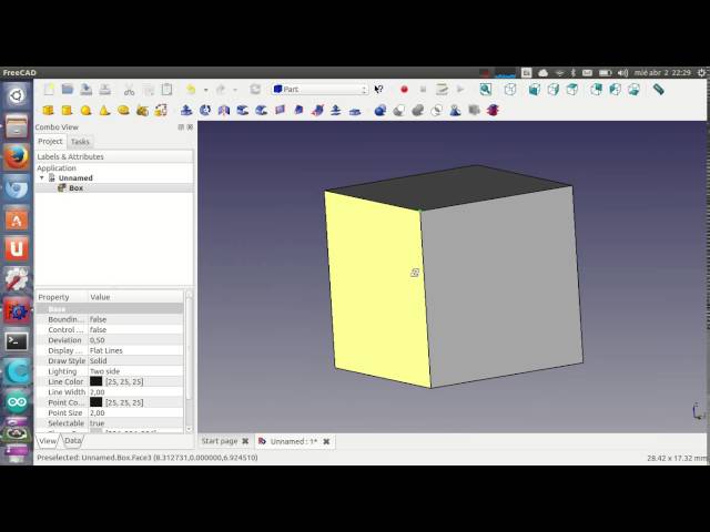 Freecad Tutorial (2/40): Hello World Cube!