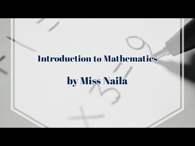 Introduction to Mathematics in Urdu / Hindi