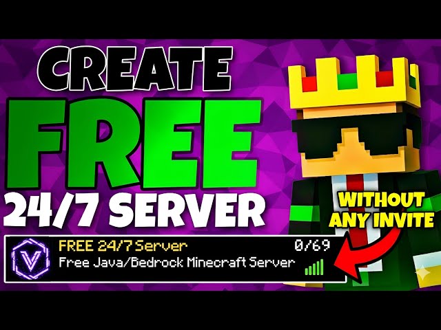 How To Make Free Minecraft Server 24x7 | Free 24/7 Minecraft Hosting😎