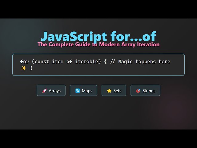 JavaScript for...of Loop: A Beginner's Guide to Iteration