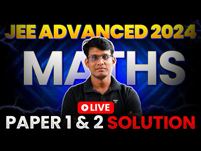 FASTEST IN INDIA ⚡️ JEE Advanced 2024 Paper Solution: Complete Maths