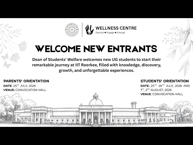 UG students and Parents Orientation 2026