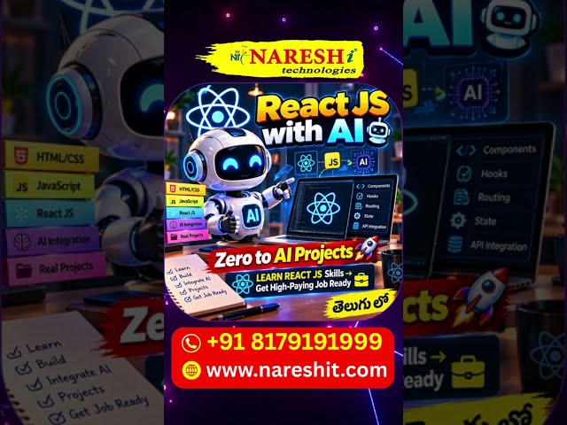 React JS with AI | Complete Beginner Guide to React with AI 2027 | AI Jobs | Naresh IT