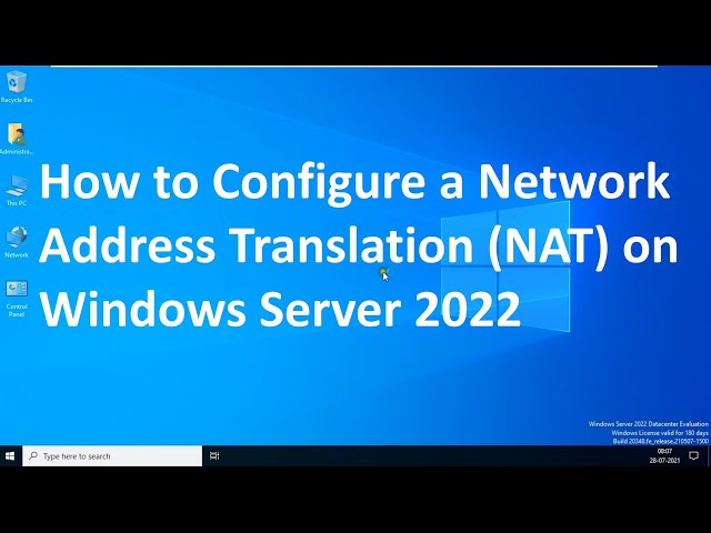 How to Configure NAT on Windows Server 2022 !! Set up a NAT network !! Install Remote Access !!