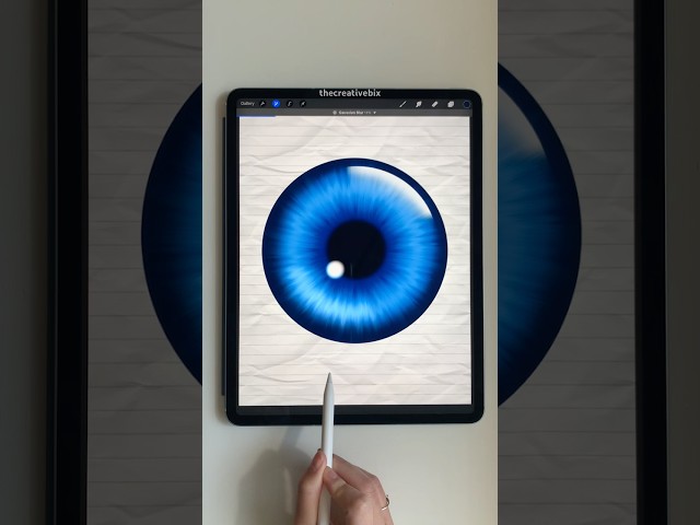 Easy eye drawing #digitalart #procreate #ipad #cute #blue #shorts #drawing #easy #painting #fun #joy