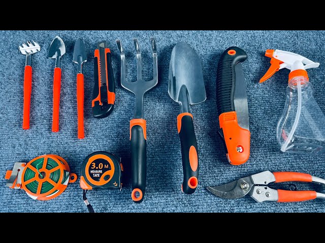5-Minute Unboxing: Home Gardening & Potted Plant Tool Set (Stainless Steel Trowel) 