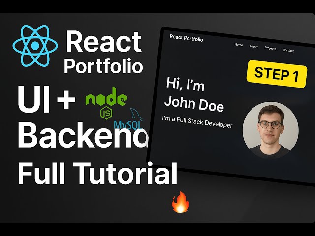 React Portfolio Full Stack Series 🔥 | Part 7