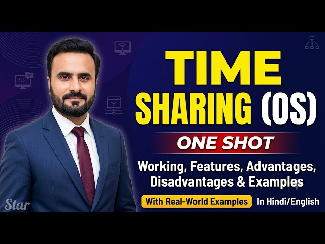 Time Sharing (OS) | Working, Features, Advantages, Disadvantages & Examples | Class 12