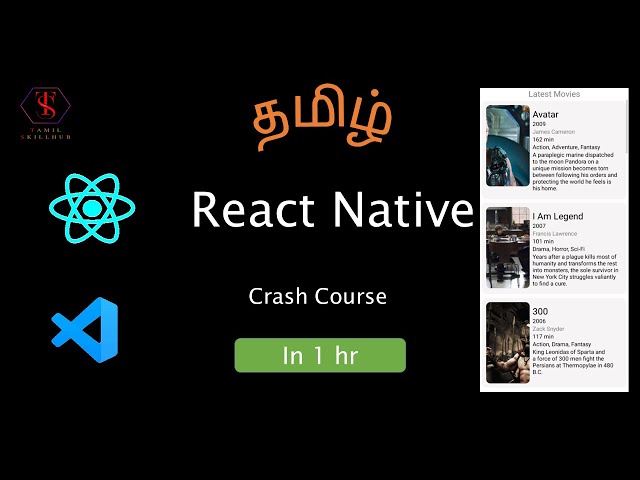 React Native in Tamil | Mobile App Development | Android App | IOS App | IMDB Clone | Tamil Skillhub