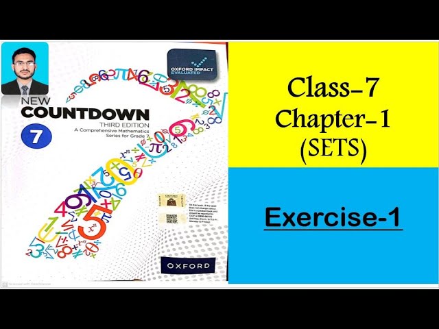 Class 7 Math Chapter 1 (SETS) Exercise 1 || New Countdown third edition class 7 Exercise 1