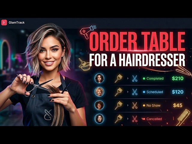 Table for a hairdresser