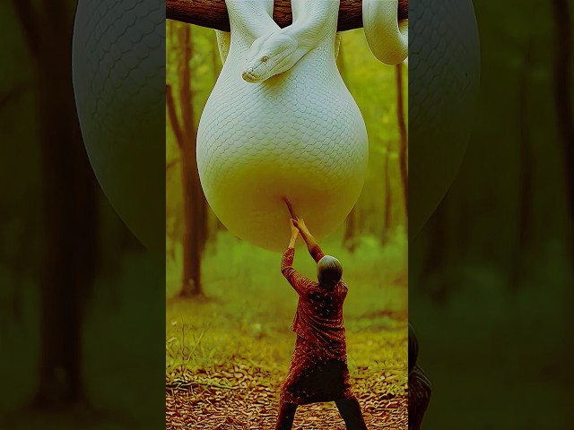 rescue pig from giant python #funny #animals #shorts