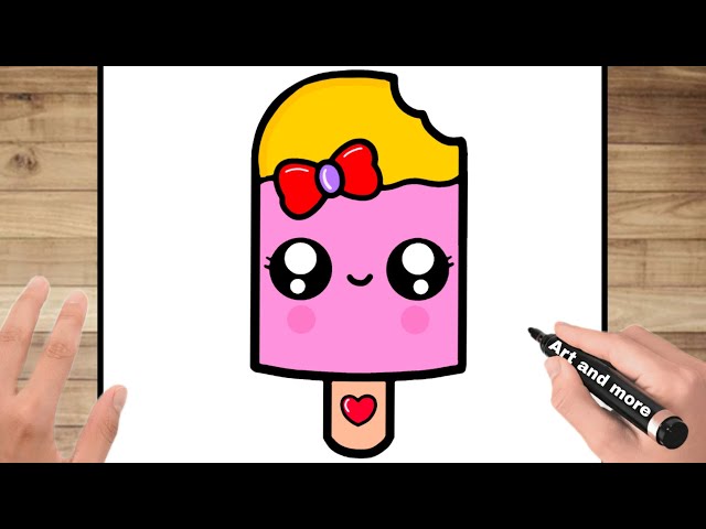 Cute Ice Cream Candy Drawing 🍦🍭 | Easy & Fun Drawing Tutorial for Kids