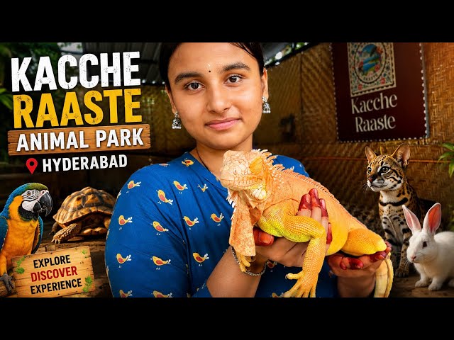 Kacche Raaste | Unique Adventurous Animal Park In Hyderabad | Full Tour & Details 🥰 🦆🦎🐊🐍🐠🐢🪱🐸