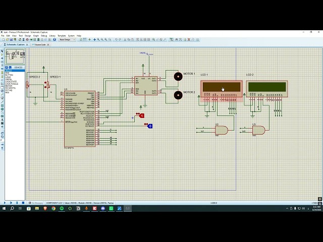 PIC Microcontroller Project: Dual LCD Display with PWM Motor Speed And Direction Control