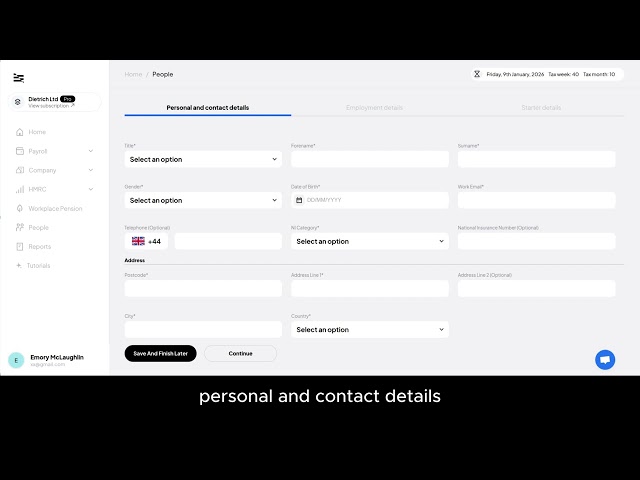 How to add one employee in Freepayroll