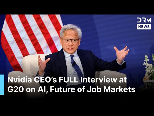 FULL INTERVIEW: Nvidia CEO Huang Says World Is “Practically” Already at AGI During G20 Talk | AI1G