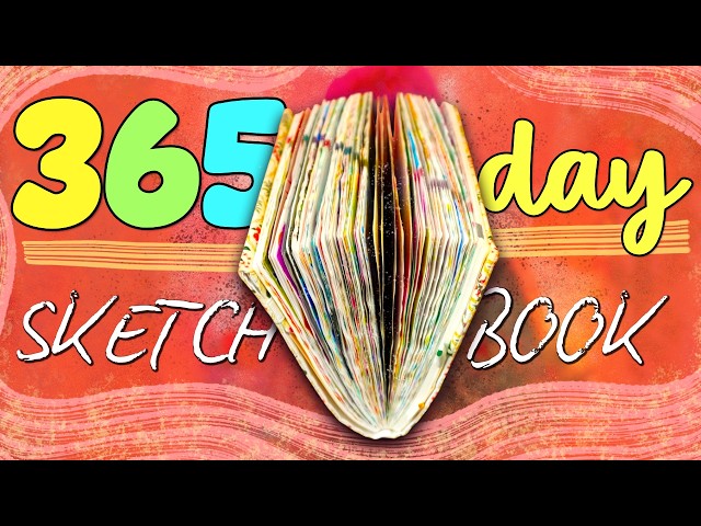 I Filled an Entire Sketchbook in 365 Days... AGAIN ✦ huge daily doodle diary sketchbook tour