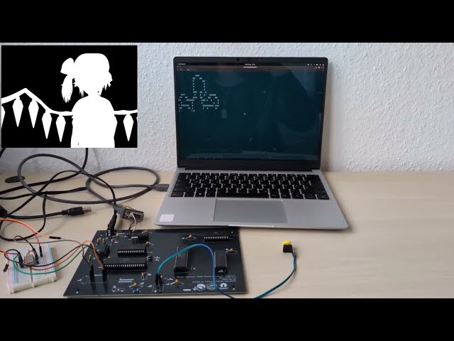 Bad Apple! on Ben Eater's 6502 breadboard computer (without world's worst video card)